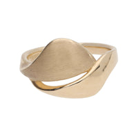 Polished 9ct Yellow Gold Split Blade Ring (P) - Michael Jones Jeweller