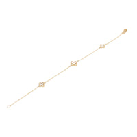 Mother of Pearl 9ct Yellow Gold Clover Bracelet - Michael Jones Jeweller