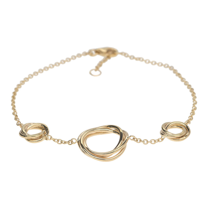 Love Knots 9ct Yellow Gold Bracelet
