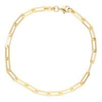 Elongated Oval Link 18ct Yellow Gold Bracelet