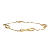 Infinity Link 9ct Yellow Gold Bracelet - Michael Jones Jeweller