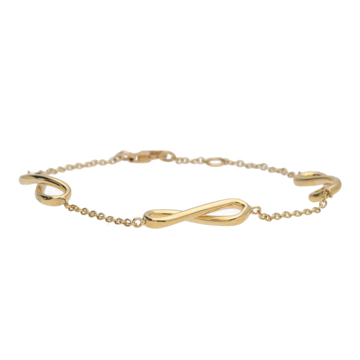 Infinity Link 9ct Yellow Gold Bracelet - Michael Jones Jeweller