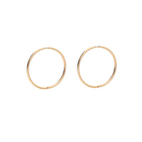 16mm 9ct Yellow Gold Sleeper Earrings - Michael Jones Jeweller