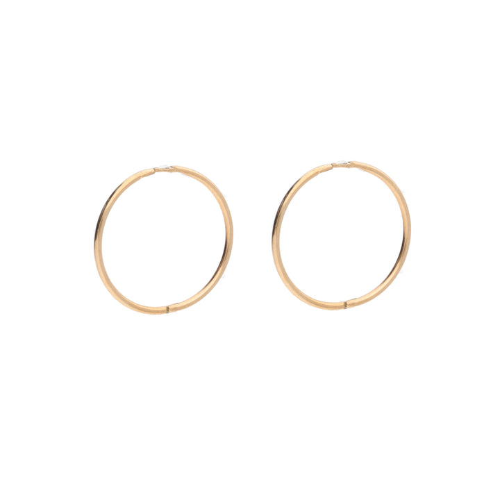 16mm 9ct Yellow Gold Sleeper Earrings - Michael Jones Jeweller