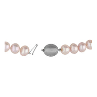 Pink 10mm Freshwater Pearl 14ct White Gold Necklace - Michael Jones Jeweller