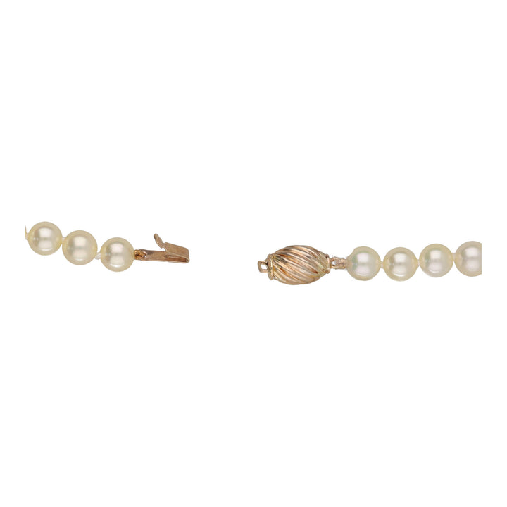 Cultured Pearl 6mm 18 Inch Pearl Necklace - Michael Jones Jeweller
