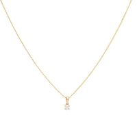 Diamond 0.15ct 9ct Yellow Gold Solitaire Pendant