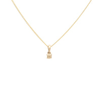 Diamond 0.15ct 9ct Yellow Gold Solitaire Pendant