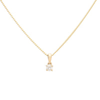 Diamond 0.15ct 9ct Yellow Gold Solitaire Pendant