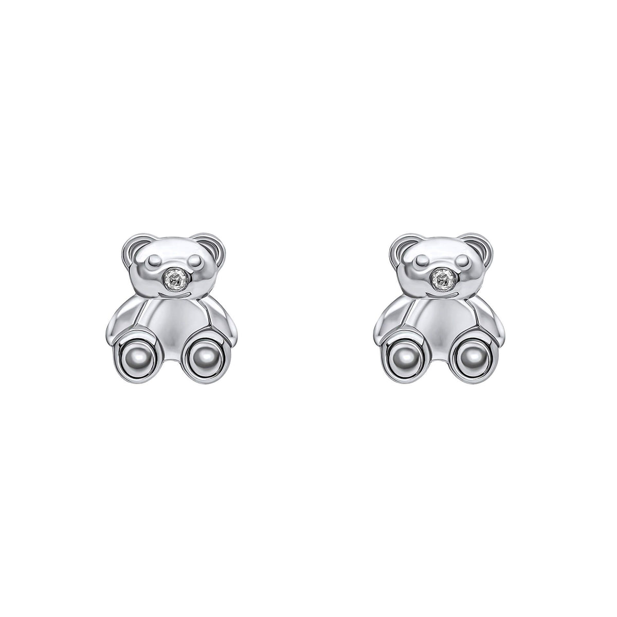 D for Diamond Child's Teddy Bear Stud Earrings - Michael Jones Jeweller