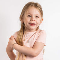 D for Diamond Mother of Pearl and Diamond Heart Stud Earrings