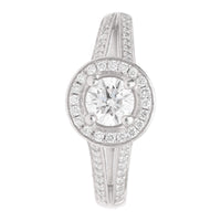 Pre-Owned Diamond 0.40ct Platinum Cluster Ring - Michael Jones Jeweller