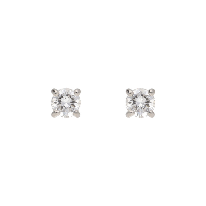 Pre-Owned Diamond 0.80ct Solitaire Stud Earrings