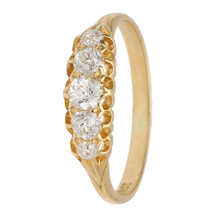Pre-Owned Old Cut Five Stone Diamond Ring