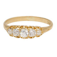 Pre-Owned Old Cut Five Stone Diamond Ring