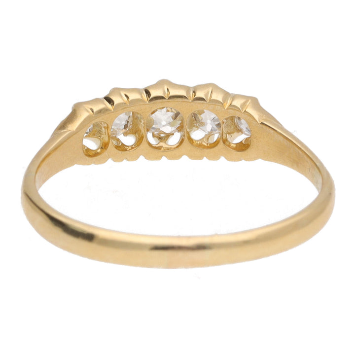 Pre-Owned Old Cut Five Stone Diamond Ring