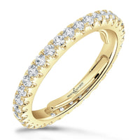 Diamond 1.00ct Evolution 18ct Yellow Gold Full Eternity Ring by Brown and Newirth - Michael Jones Jeweller