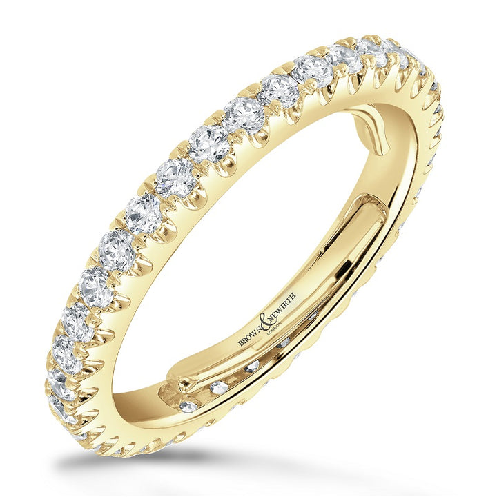 Diamond 1.00ct Evolution 18ct Yellow Gold Full Eternity Ring by Brown and Newirth