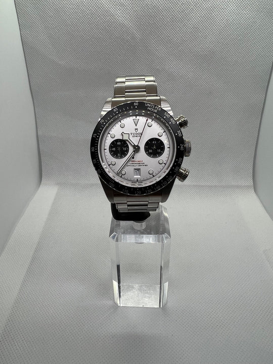 Pre-Owned Tudor Black Bay Chrono 41mm White dial on stainless steel 79360N