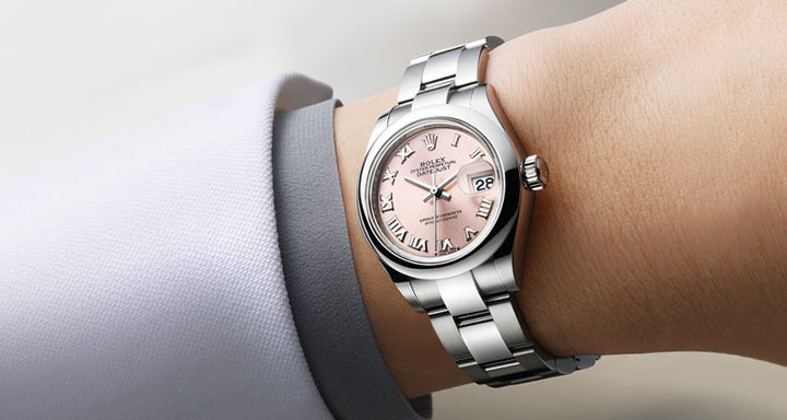 Rolex Datejust Pink dial on oystersteel