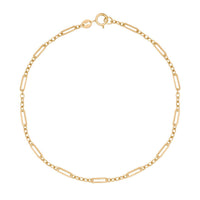 Figaro Link 9ct Yellow Gold Bracelet
