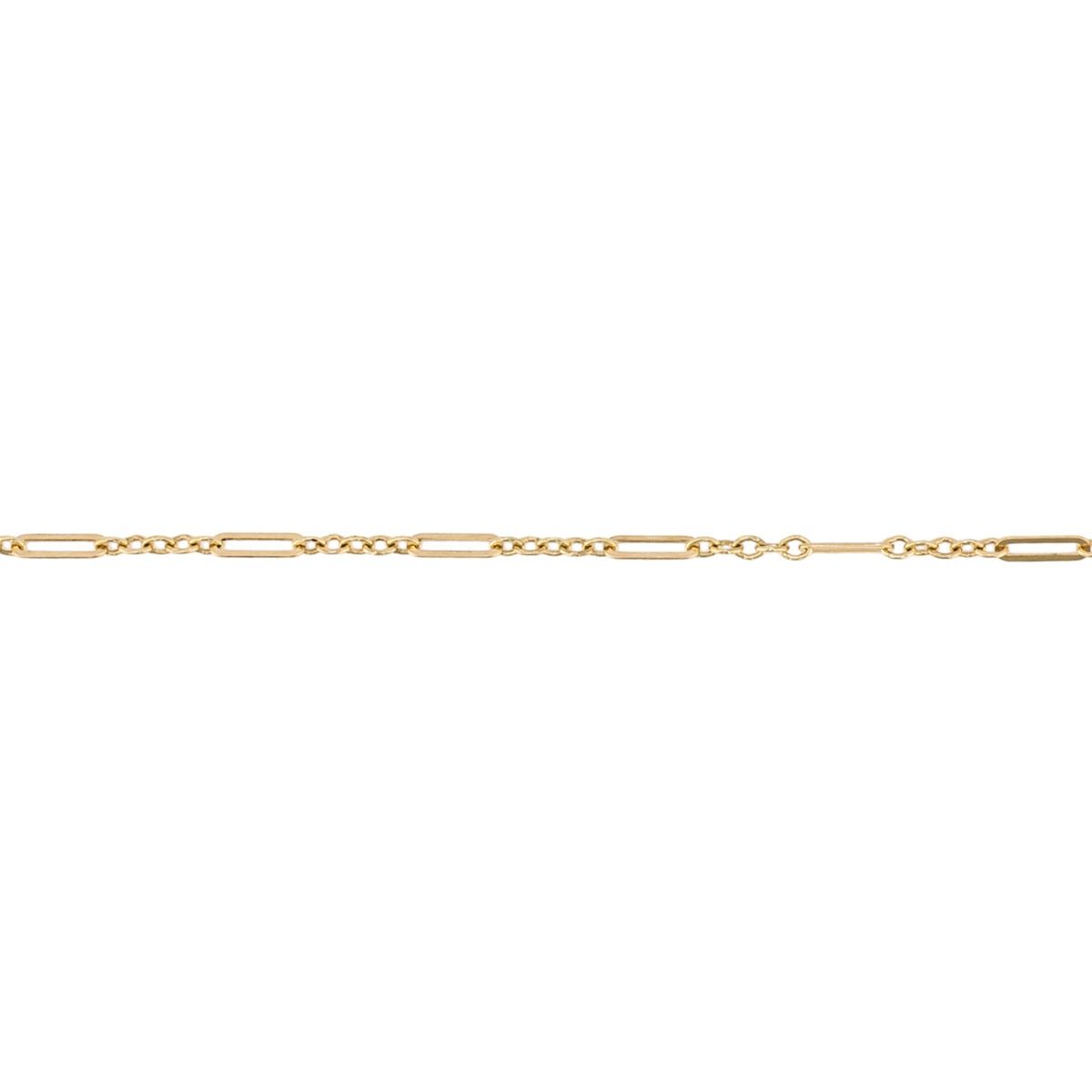 Figaro Link 9ct Yellow Gold Bracelet