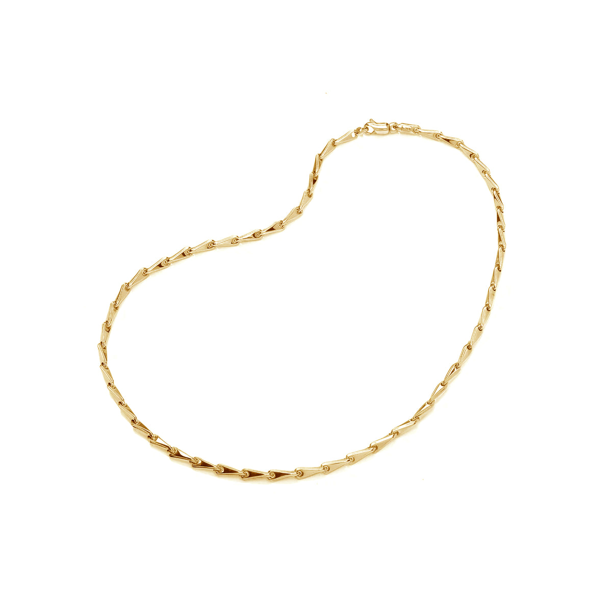 Arrowhead Link 9ct Yellow Gold Necklet - Michael Jones Jeweller