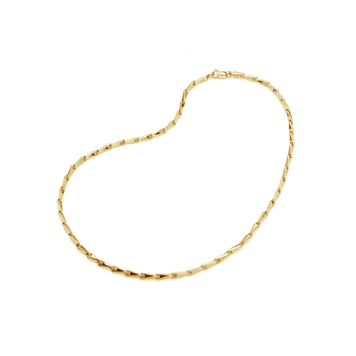 Arrowhead Link 9ct Yellow Gold Necklet