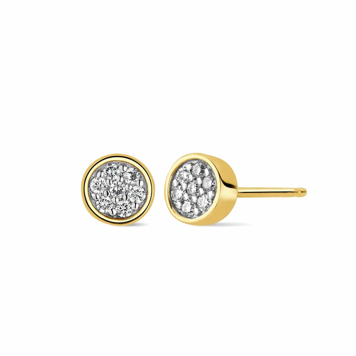 Clogau Clogau® Celebration 9ct Solid Gold Stud Earrings with Pavé-Set Lab-Grown Diamonds GCLC0360
