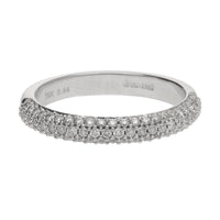 Diamond 0.44ct 18ct White Gold Half Eternity Ring - Michael Jones Jeweller