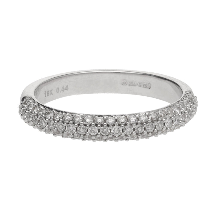 Diamond 0.44ct 18ct White Gold Half Eternity Ring