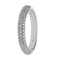 Diamond 0.44ct 18ct White Gold Half Eternity Ring - Michael Jones Jeweller