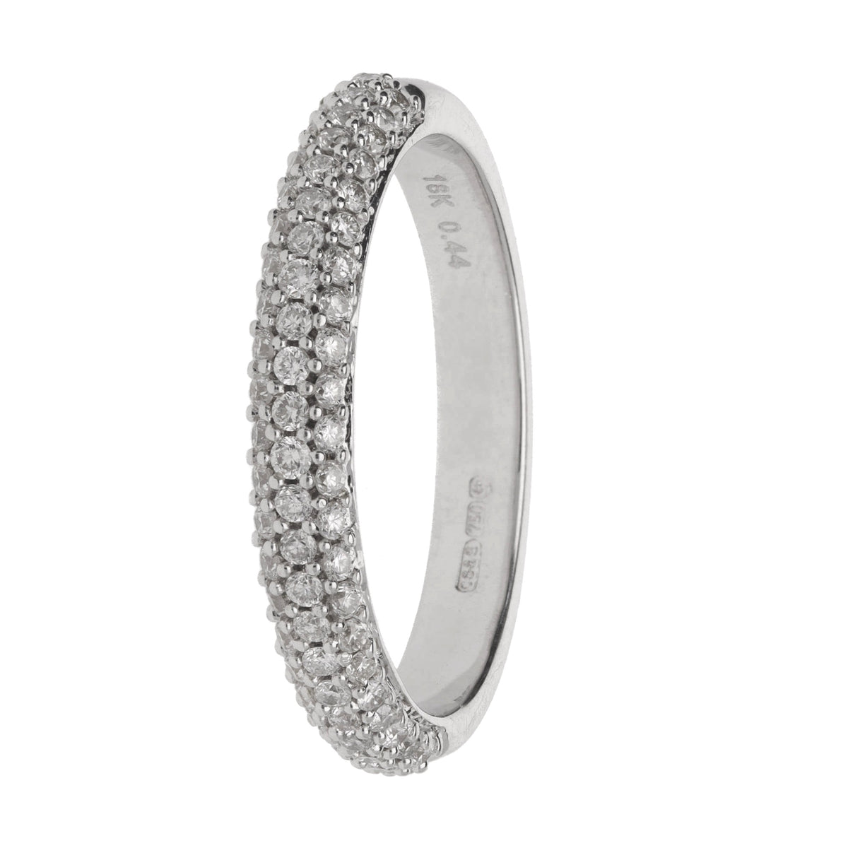 Diamond 0.44ct 18ct White Gold Half Eternity Ring - Michael Jones Jeweller