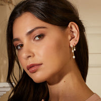 Freshwater Pearl 9ct Yellow Gold Tier Drop Earrings - Michael Jones Jeweller