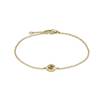 Gucci Interlocking 18ct Yellow Gold Chain Bracelet -18cm