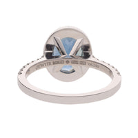 Sapphire and Diamond Pavé 18ct White Gold Ring - Michael Jones Jeweller
