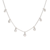 Diamond 18ct White Gold Drop Necklace