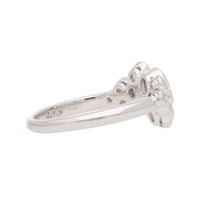 Diamond 18ct White Gold Bubble Ring (N)