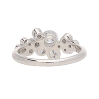 Diamond 18ct White Gold Bubble Ring (N)
