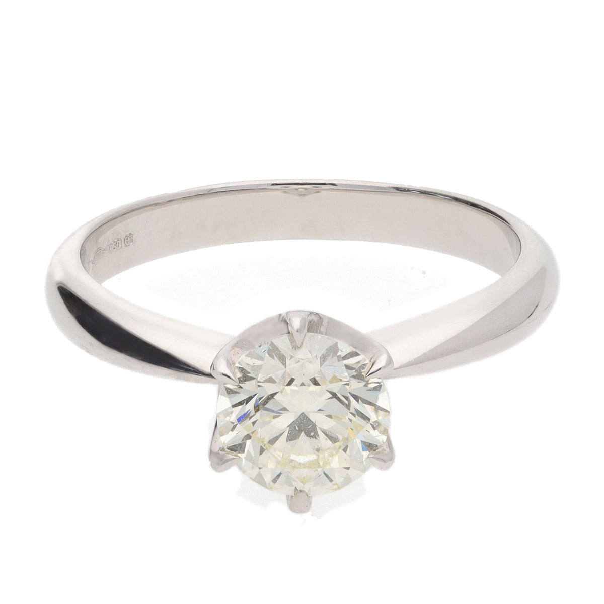 Diamond 1.00ct Platinum Solitaire Ring (L) - Michael Jones Jeweller
