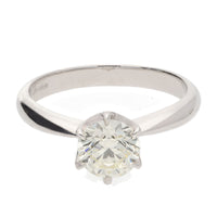 Diamond 1.00ct Platinum Solitaire Ring (L)