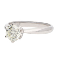 Diamond 1.00ct Platinum Solitaire Ring (L)