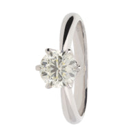 Diamond 1.00ct Platinum Solitaire Ring (L) - Michael Jones Jeweller