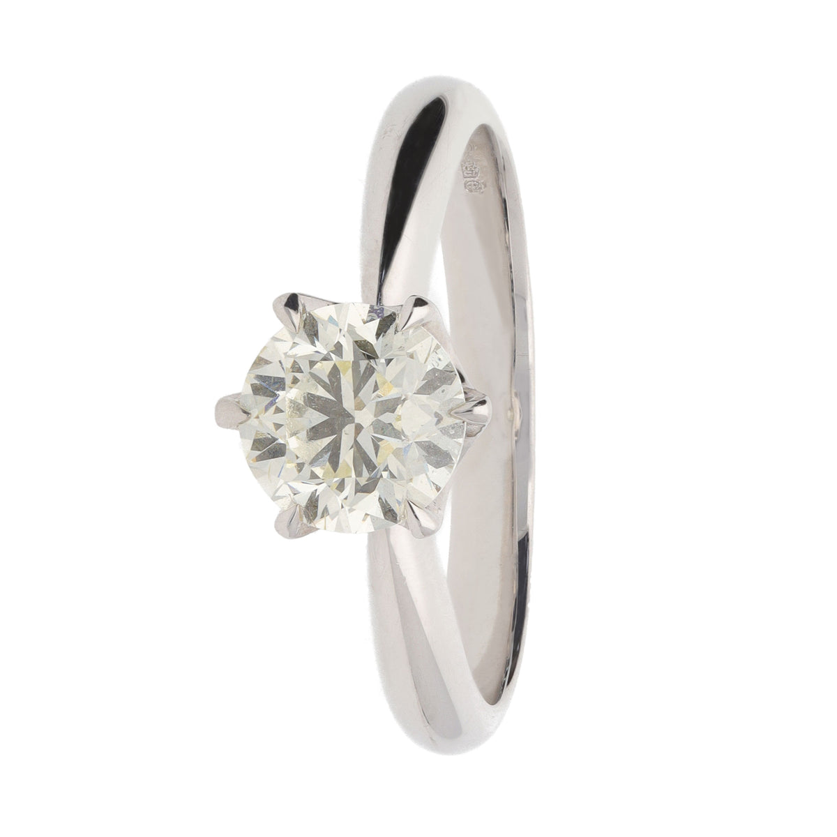 Diamond 1.00ct Platinum Solitaire Ring (L) - Michael Jones Jeweller