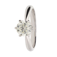 Diamond 1.00ct Platinum Solitaire Ring (L)