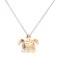 South Sea Pearl 18ct Rose Gold Turtle Pendant - Michael Jones Jeweller