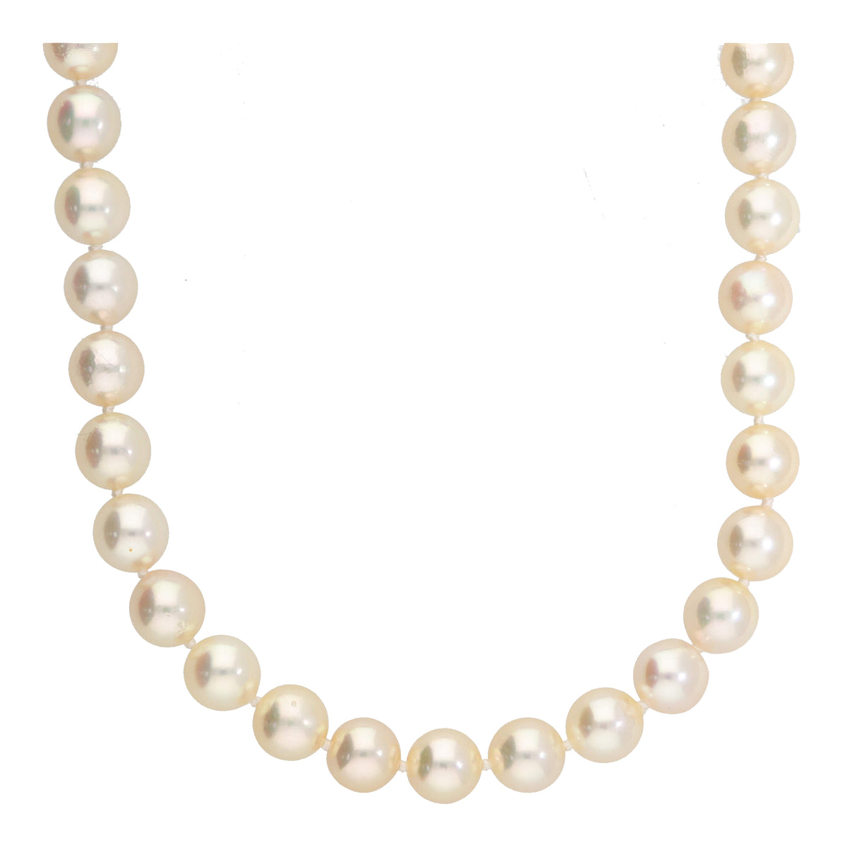 Cultured Pearl 18ct White Gold Necklace - Michael Jones Jeweller