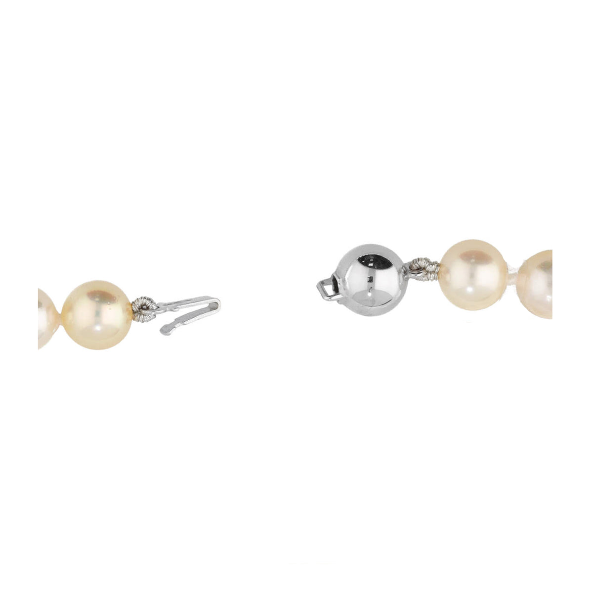 Cultured Pearl 18ct White Gold Necklace - Michael Jones Jeweller