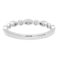 Diamond 0.18ct Mixed Set Platinum Ring