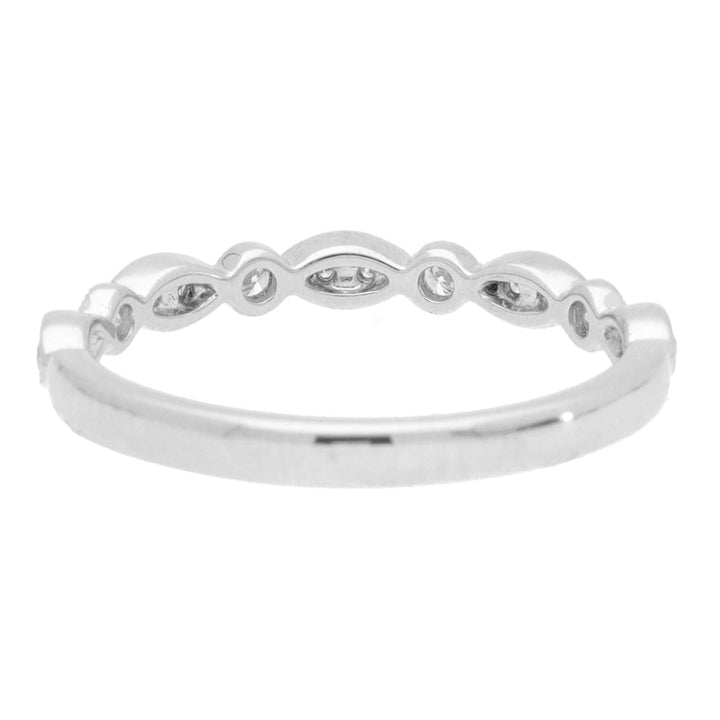 Diamond 0.18ct Mixed Set Platinum Ring